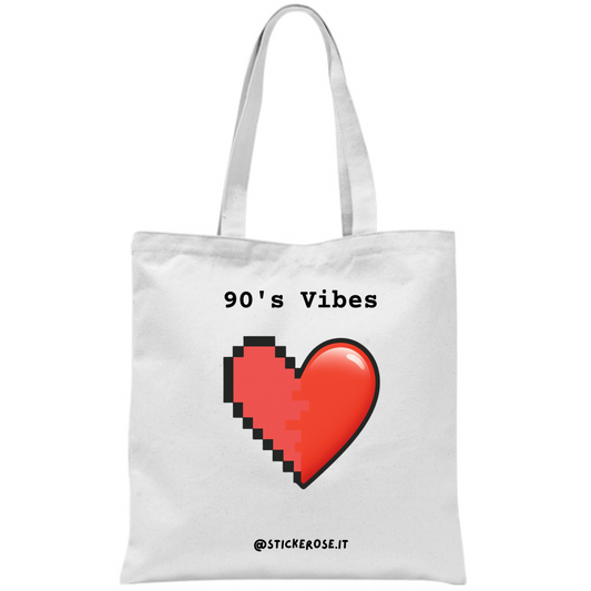 Pixel Love Tote Bag
