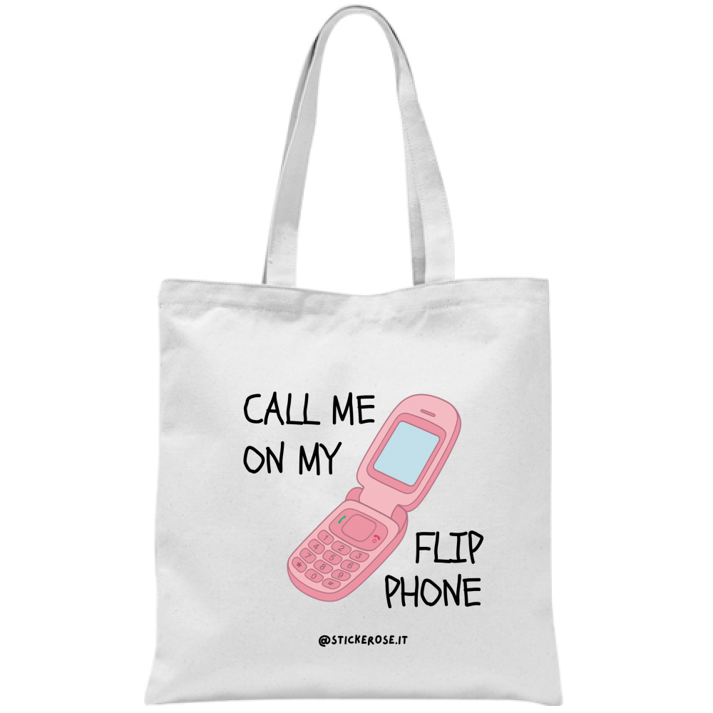 Flip Phone Tote Bag